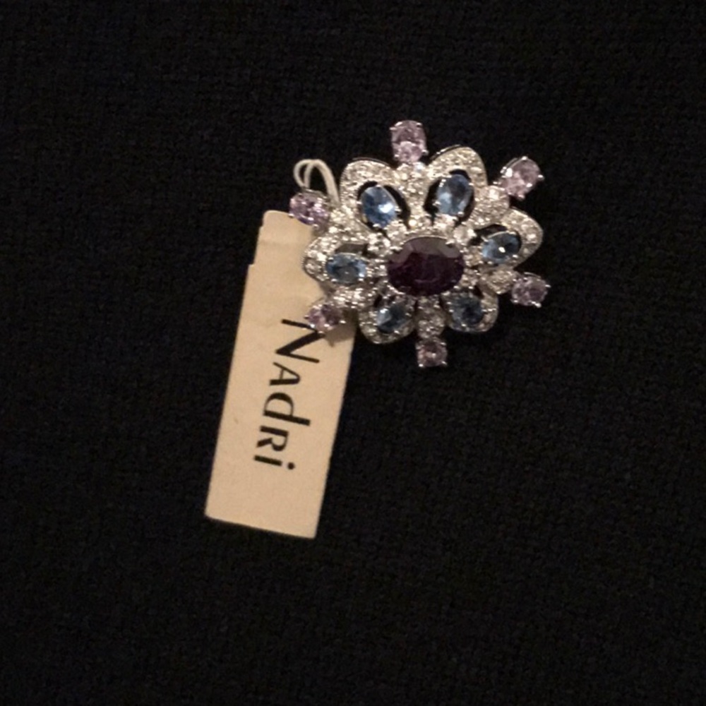 Crystal brooches